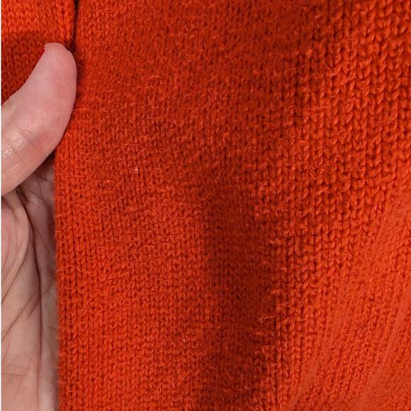 Polo Ralph Lauren Sweater Mens Extra Large Orange Quarter Zip Pullover READ - Picture 5 of 8